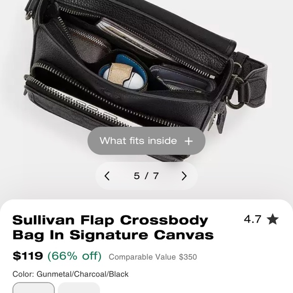 Coach Sullivan Flap Crossbody Bag - Picture 6 of 7